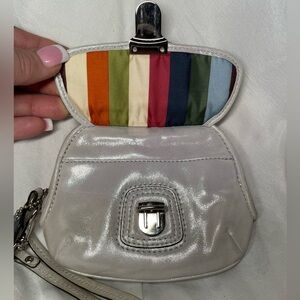 Vintage Coach Legacy Lurex Coin Pouch Wristlet Wallet